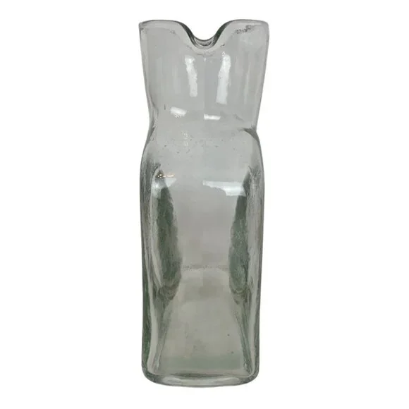 Blenko Glass 384 Crystal Double Spout Water Pitcher Carafe Decanter Mid Century - Picture 4 of 6